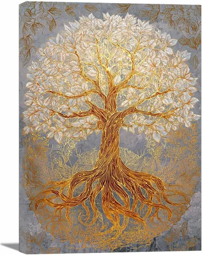 Vista 47 de VOCBAN Tree Minimalist Abstract Botanical Prints Scenery Canvas Wall Art Print Paintings Modern Landscape Pictures Wall Decor Canvas Painting blue