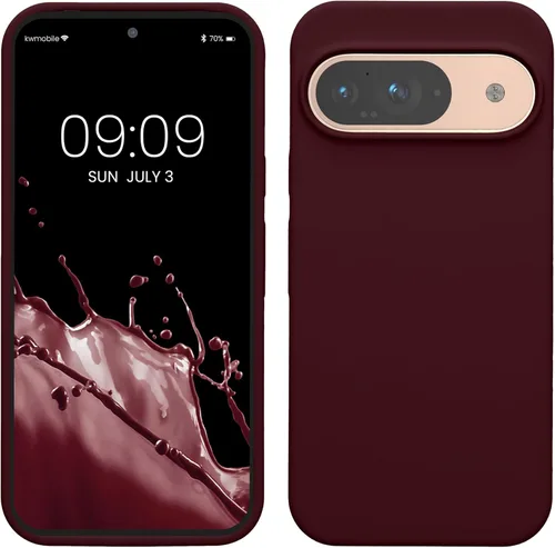 Vista 66 de kwmobile Funda Compatible con Google Pixel 6 Pro - Funda de Teléfono de Silicona TPU con Acabado Suave - Azul Caribe