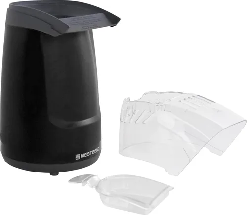 Vista 10 de West Bend Máquina de palomitas de maíz Air Crazy para aperitivos saludables sin aceite, 4 cuartos de galón, color negro