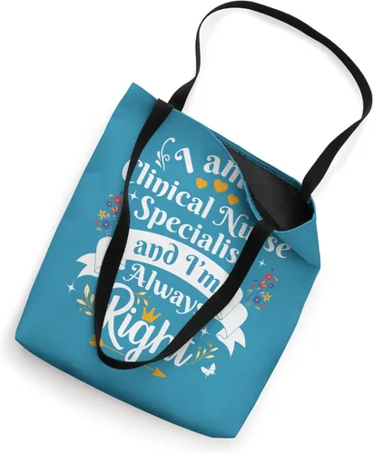 Vista 2 de Enfermera clínica Especialista Siempre Derecho Apreciación CNS Semana Tote Bag
