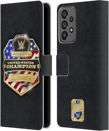 Vista 122 de Head Case Designs Officially Licensed WWE Cruiserweight Champion Title Belts Leather Wallet Case Compatible with Samsung Galaxy A07 4G Campeón