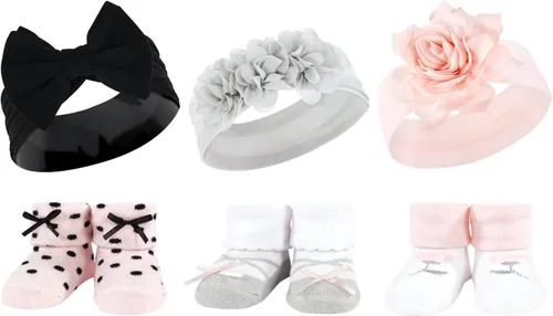 Vista 56 de Hudson Baby Conjunto de regalo de diadema y calcetines para niña