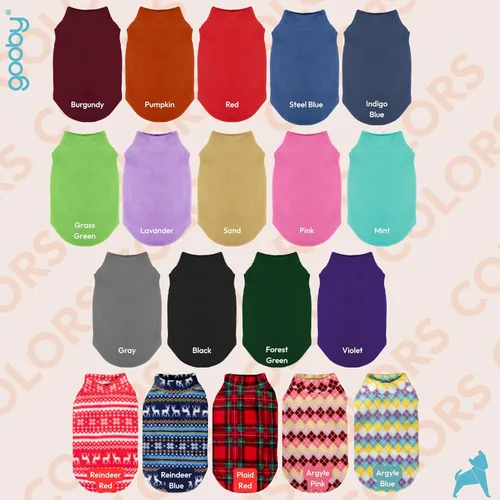 Vista 2 de Gooby Chaleco, suéter, ropa de invierno de forro polar elástico para perros hembra y macho pequeños y grandes, suave, muy elástico, talla 3XG