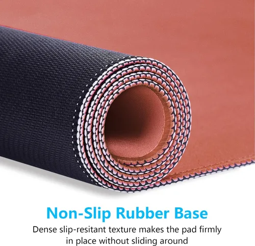 Vista 100 de Dapesuom Alfombrilla grande para mouse, alfombrilla de mouse para juegos extendida con bordes cosidos, alfombrillas de escritorio de tamaño completo