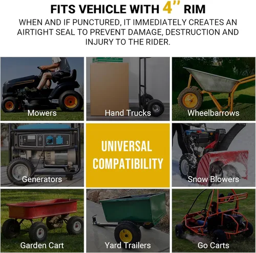 Vista 6 de AR-Pro - Tubo interior de repuesto resistente con válvula recta TR-13 (2 unidades) para carretillas, podadora, carrito del mandado y más