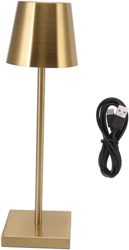 Haofy Lámpara de mesa LED inalámbrica, lámpara de escritorio táctil, moderna, simple, recargable, de alto brillo, regulable, interruptor táctil, luz