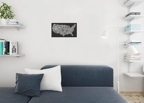 Vista 4 de Póster impreso de 18 x 12 pulgadas para aeropuertos de EE. UU