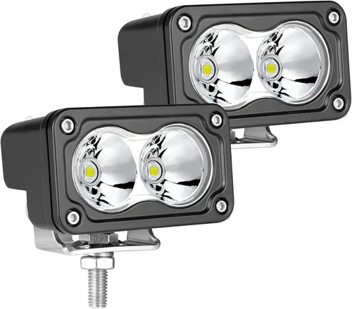 Vista 15 de Cápsulas LED ámbar, 2 unidades de luz de conducción de 40 W y 3 pulgadas, luz antiniebla ámbar, impermeable, para parachoques todoterreno, cubo