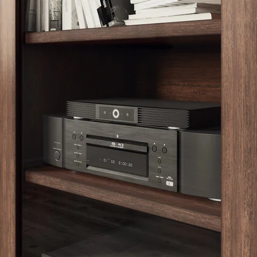 Vista 7 de AC Infinity AIRCOM S6, sistema de ventilador de enfriamiento silencioso de 12 pulgadas de escape trasero para receptores, amperios, DVR, componentes