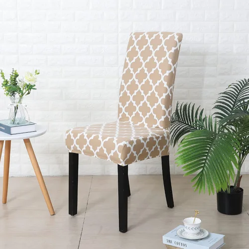 Vista 11 de SPRINGRICO Juego de 4 fundas para sillas de comedor, fundas elásticas para sillas de comedor, de elastano lavables, fundas para sillas Parsons