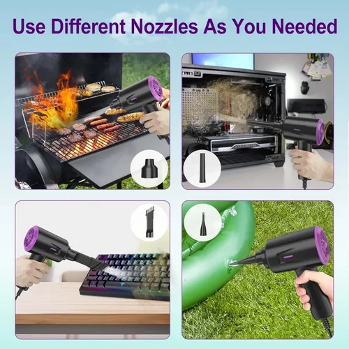 Vista 4 de Meudeen Soplador de Aire - Aire Comprimido - 5.74 oz Limpieza de Alta Potencia para Computadora - PC - Soplador de Aire de 2 Velocidades