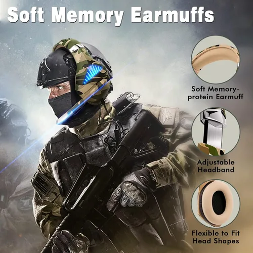 Vista 3 de Auriculares para juegos para PS5 PS4 Xbox ONE Switch PC con cancelación de ruido sobre la oreja estéreo graves sonido envolvente auriculares