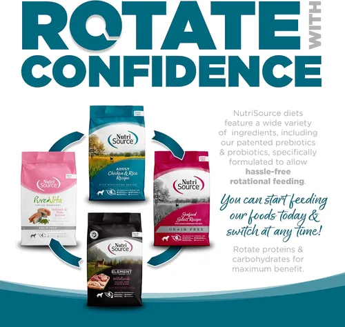 Vista 6 de NutriSource Adult Chicken & Rice Small Bites Dog Food 15lb