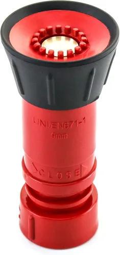 Vista 2 de QWORK Boquilla de manguera de fuego, boquilla de niebla de flujo constante de 1" de alta resistencia NPSH/NPT termoplástica, equipo contra incendios