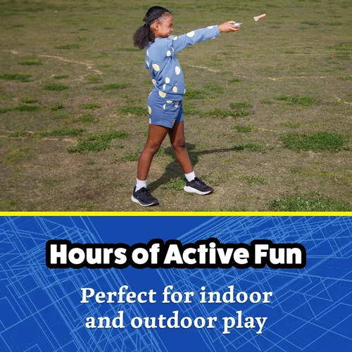 Vista 2 de Stomp Rocket Squeeze Rocket - Paquete de fiesta para 8 jugadores, incluye 8 lanzadores, 40 cohetes de espuma suave, regalo STEM de lanzacohetes, a