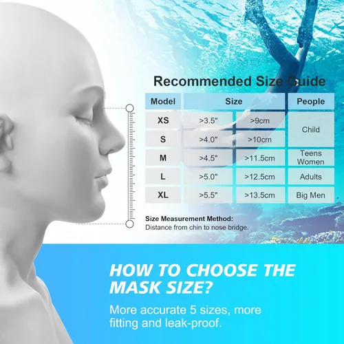 Vista 8 de Devilfish Full Face Snorkel Mask Adults, Dry Top System Snorkeling Set with Foldable Sunglasses, 180 Degree Panoramic View Snorkel Gear, Scuba