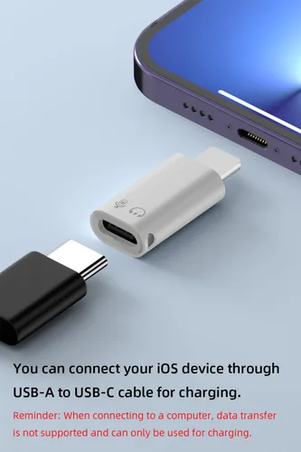 Vista 4 de AreMe Paquete de 2 adaptadores USB C y USB 3.0 OTG para iPhone/iPad, compatible con lector de tarjetas, disco U, unidad flash USB, teclado, ratón