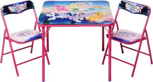 Vista 21 de Marvel Avengers - Juego de mesa y silla de actividades para niños de 3 piezas, mesa cuadrada con 2 sillas plegables, muebles temáticos