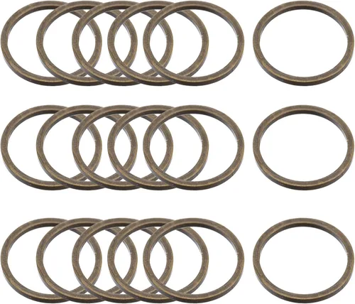 Vista 12 de MECCANIXITY Aretes redondos con cuentas, anillos de eslabones circulares para hacer joyas