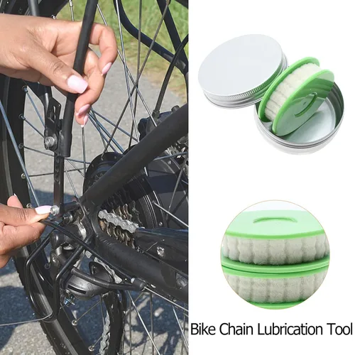 Vista 2 de Lubricador de cadena de bicicleta lubricador de cadena de bicicleta Engranaje de cadena de bicicleta Herramienta de mantenimiento de aceite