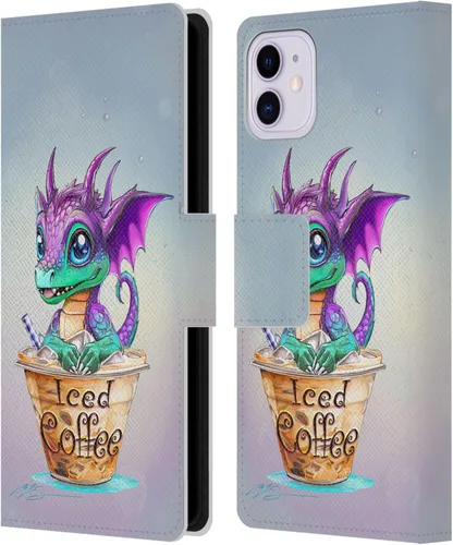 Vista 180 de Head Case Designs Officially Licensed Ruth Thompson Boba Tea Cup O Dragons Leather Wallet Case Compatible with Apple iPhone 7 Plus / 8 Plus