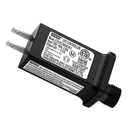 Vista 12 de 2 piezas de reemplazo transformador LED de 12 V 0.5 A JT-DC120V0500-C fuente de alimentación de clase 2 controlador de luz LED IP44 transformador