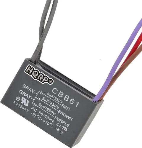 Vista 21 de HQRP Condensador compatible con ventilador de techo Hampton Bay 1uf+2uf de 3 cables con certificación UL Plus HQRP Coaster