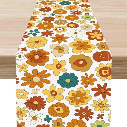 Vista 38 de Camino de mesa costero, playa de verano, estrellas de mar, caballito de mar, conchas de mar, azul, coral, náutico, tropical, océano, decoración