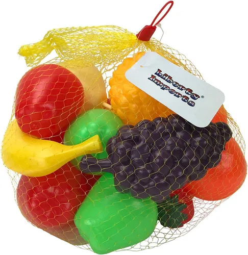 Vista 7 de Bolsa de frutas a tamaño real, set de juego para niños, de Liberty Imports