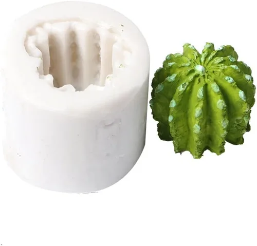 Vista 5 de Molde de silicona de cactus, molde de resina, molde de vela de cactus 3D de silicona para velas perfumadas, jabones, cera, fundición de resina