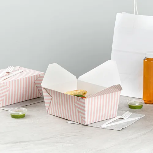 Vista 249 de Restaurantware Bio Tek - Cajas para llevar de 30 onzas, 200 loncheras para llevar, cierre de tabulación, resistentes al calor, desechables, de papel