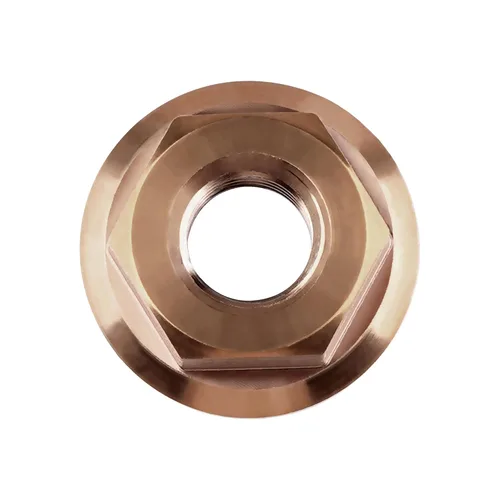 Vista 140 de Juego de 6 tuercas hexagonales de titanio DIN6923 M5 M6 M8 M10 M12 M14 M16 (paso M6 0.039 in, titanio normal)