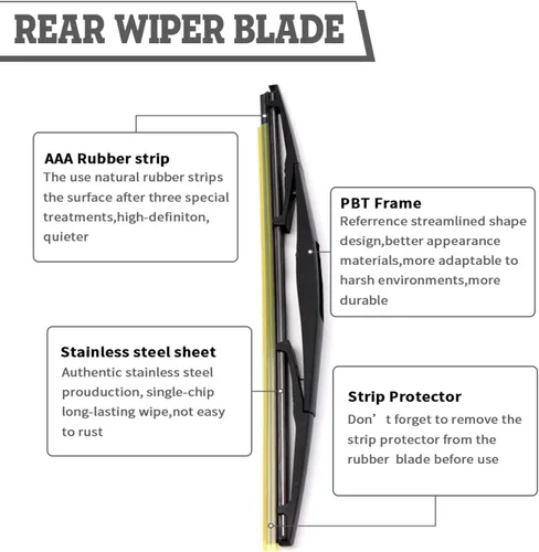 Vista 5 de Juego de tuercas de brazo de limpiaparabrisas trasero de repuesto para Subaru Forester 2006-2020, Outback Impreza 2005-2017, Tribeca, Impreza