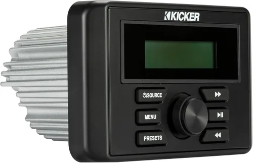 Vista 5 de Kicker 46KMC3 Centro multimedia estilo medidor resistente a la intemperie con Bluetooth