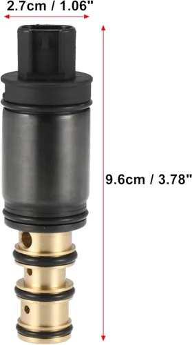 Vista 3 de X AUTOHAUX Válvula solenoide de control del compresor de CA de la condición del aire del coche para el compresor 5SE09C 6SE12C 6SEU16C para Toyota