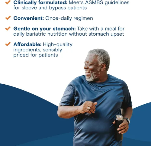 Vista 6 de Bariatric Fusion Multivitamínico bariátrico sin hierro 1 por día Pacientes postoperatorios Vitamina sin hierro para bypass gástrico