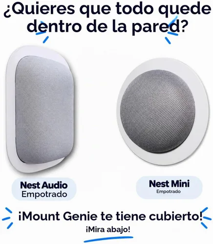 Vista 8 de Mount Genie® - Soporte de pared integrado para Google Home Hub 1ª