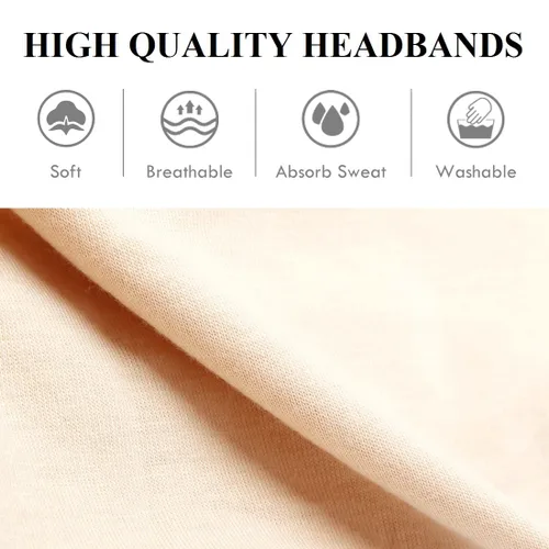 Vista 9 de Huachi Diademas para mujer, bandas para el cabello para entrenamiento, yoga y correr