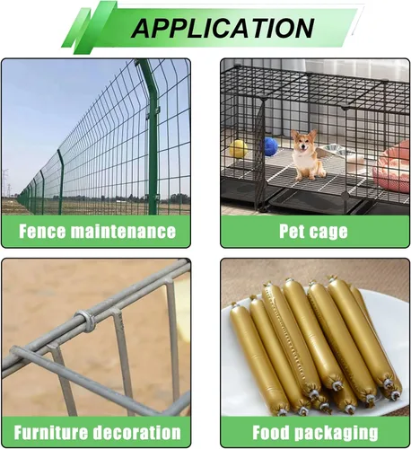 Vista 5 de 285 piezas de anillos de cerdo con kit de alicates de cerdo rectos de 3/4 pulgadas, 1/2 pulgadas, 3/8 pulgadas, anillos de cerdo galvanizados