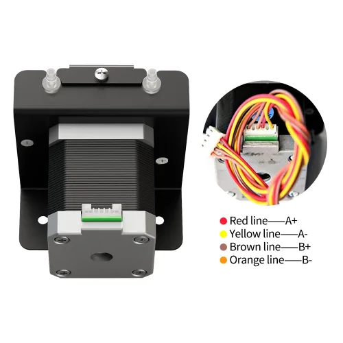 Vista 3 de Kamoer KCS 0.0 fl oz/min-4.6 fl oz/min Pequeña bomba peristáltica 24V Motor paso a paso Velocidad ajustable Larga vida útil Bomba de dosificación