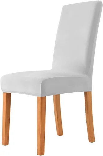Vista 14 de Fundas de terciopelo para sillas de cocina, fundas elásticas para sillas de comedor, fundas extraíbles para sillas Parson, fundas para sillas sin
