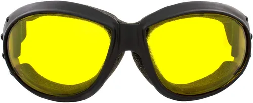 Vista 6 de Global Vision Eliminator Deluxe - Gafas de motocicleta acolchadas estilo barón rojo para cuatrimoto, antiniebla, marco negro