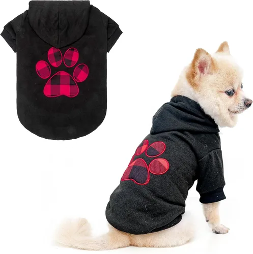 Vista 16 de KOOLTAIL Sudadera con capucha de primavera para perro, ropa para mascotas, suéter con sombrero y bolsillo para perros de tamaño mediano y grande