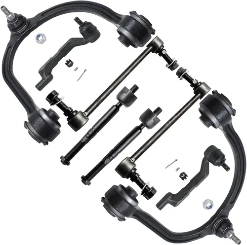 Vista 316 de Detroit Axle - Kit de brazos de control de extremo de 8 piezas para Toyota 2001-2003 Highlander 2002-2003 Camry Lexus ES300, 2 brazos de control