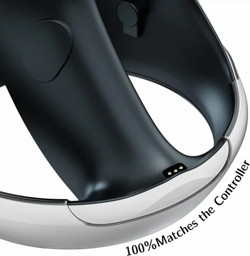 Vista 5 de Funda para controlador + almohadilla de silicona compatible con controlador PSVR 2, funda de anillo suave de silicona antigolpes con kit