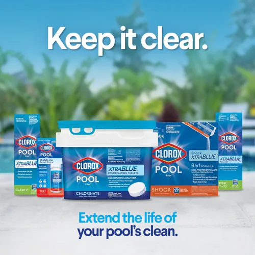 Vista 6 de Clorox® Pool&Spa™ Alguicida para piscina, previene y trata algas de piscina, sin espuma, 1 cuarto de galón (paquete de 1)