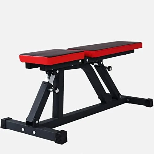 Vista 4 de Adjustable Weight Bench - Utility Weight Benches for Full Body Workout Foldable FlatInclineDecline Exercise Multi-Purpose Bench for Home Gym