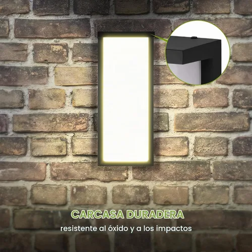 Vista 8 de ASD Lámpara LED de pared para exteriores de 8", aplique de casa para puerta delantera 3CCT, regulable, impermeable, certificada por ETL 12W
