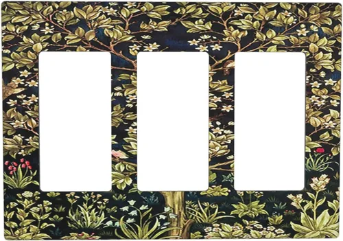 Vista 67 de Placa decorativa para interruptor de luz, playa, rosa, escena nocturna, 2 bandas, 1 palanca, 1 placa de pared dúplex, decoración de placa