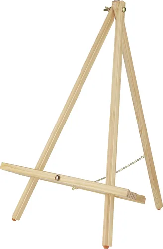 Vista 11 de Creative Mark Thrifty - Caballete de madera para pintar una sola unidad, peso ligero duradero, ángulo ajustable para dibujar y pintar, acabado